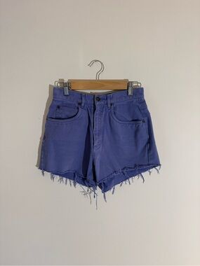 Vintage Liz Wear Denim Shorts Raw Hem Size 6